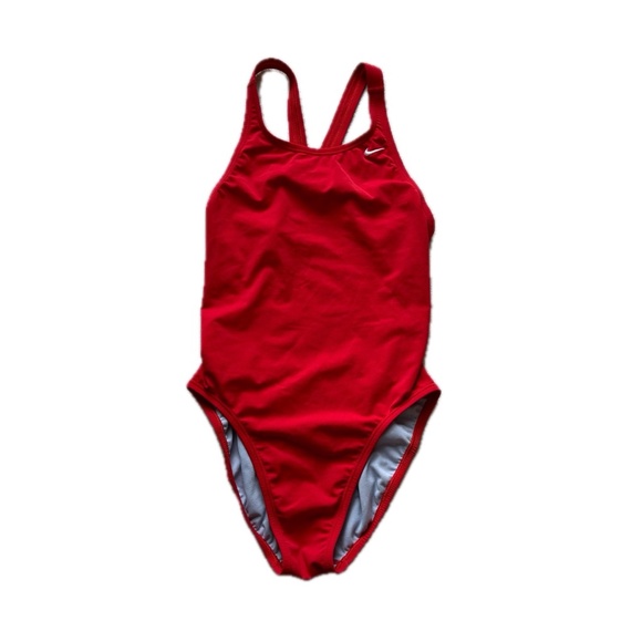 Nike Women's Red Fastback 1-Piece Swimsuit - 8 - Picture 3 of 9